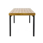 Christopher Knight Home Harper Outdoor 3pcs Acacia Wood Dining set, Teak/Black