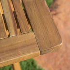 GDFStudio Rabion Ensemble de salle à manger pliant 5 pièces en bois d'acacia d'extérieur