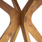 Christopher Knight Home Valmont - Ensemble de salle à manger d'extérieur 5 pièces en bois d'acacia avec coussin, teck/crème