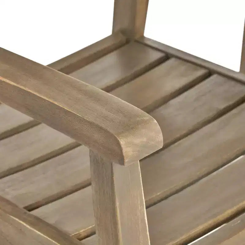 Ensemble de salle à manger d'extérieur 5 pièces en bois d'acacia Lenny Christopher Knight Home