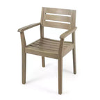 Ensemble de salle à manger d'extérieur 5 pièces en bois d'acacia Lenny Christopher Knight Home