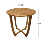Ensembles de salle à manger d'extérieur 3/5/7 pièces en bois avec coussins, finition teck -ModernLuxe