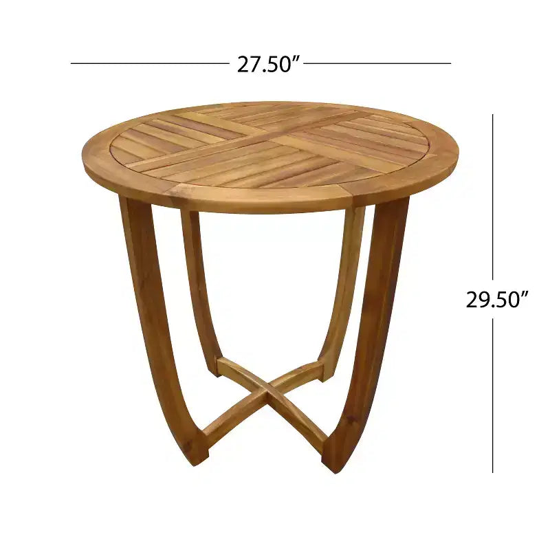 Ensembles de salle à manger d'extérieur 3/5/7 pièces en bois avec coussins, finition teck -ModernLuxe