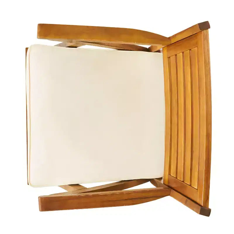 Ensembles de salle à manger d'extérieur 3/5/7 pièces en bois avec coussins, finition teck -ModernLuxe