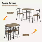 EROMMY Dining Table Set Featuring a Stylish Faux Marble or Wood Grain Table with Modern Chairs