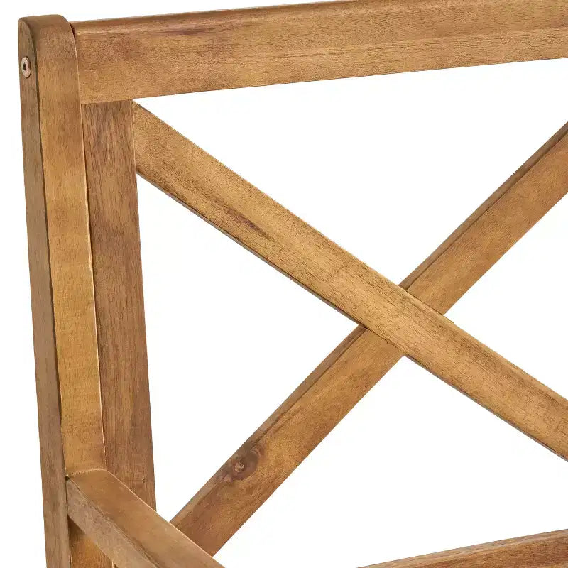 Ensemble de salle à manger d'extérieur 7 pièces en bois d'acacia Christopher Knight Home Safire avec coussins