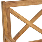 Ensemble de salle à manger d'extérieur 7 pièces en bois d'acacia Christopher Knight Home Safire avec coussins