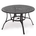 Ensemble de salle à manger extérieur 5 pièces en aluminium Christopher Knight Home Alfresco avec motif en treillis et trou pour parasol, bronze