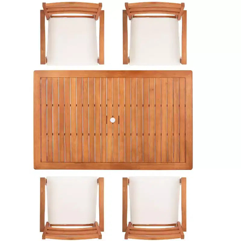 Wilming Dining Set - Indoor/Outdoor - PAT7065 - Natural - Safavieh