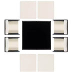 Klena 9 Piece Dining Set - Indoor/Outdoor - PAT9024 - Black/Beige - Safavieh