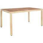 Ensemble de salle à manger Ashwin - Intérieur/Extérieur - PAT7717 - Naturel/Blanc - Safavieh