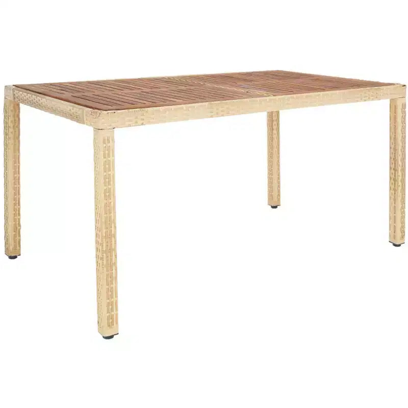 Ensemble de salle à manger Ashwin - Intérieur/Extérieur - PAT7717 - Naturel/Blanc - Safavieh