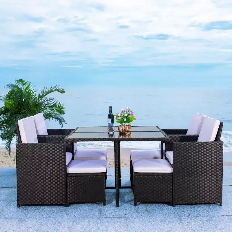 Enerson Outdoor Dining Set - Indoor/Outdoor - PAT7523 - Safavieh