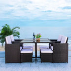 Enerson Outdoor Dining Set - Indoor/Outdoor - PAT7523 - Safavieh