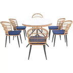 Ensemble de salle à manger 7 pièces Genser - Intérieur/Extérieur - PAT9011 - Safavieh