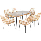 Ensemble repas 7 pièces Beson - Intérieur/Extérieur - PAT9010 - Safavieh