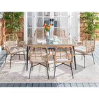 Ensemble repas 7 pièces Beson - Intérieur/Extérieur - PAT9010 - Safavieh