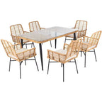 Ensemble repas 7 pièces Beson - Intérieur/Extérieur - PAT9010 - Safavieh