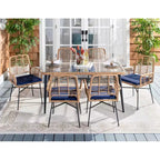 Ensemble repas 7 pièces Beson - Intérieur/Extérieur - PAT9010 - Safavieh
