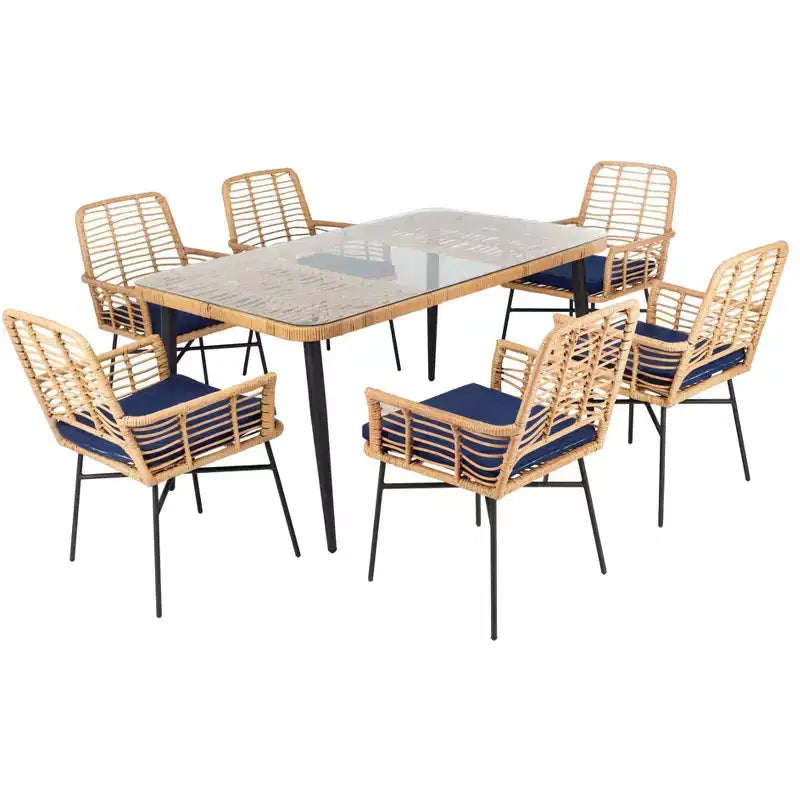 Ensemble repas 7 pièces Beson - Intérieur/Extérieur - PAT9010 - Safavieh