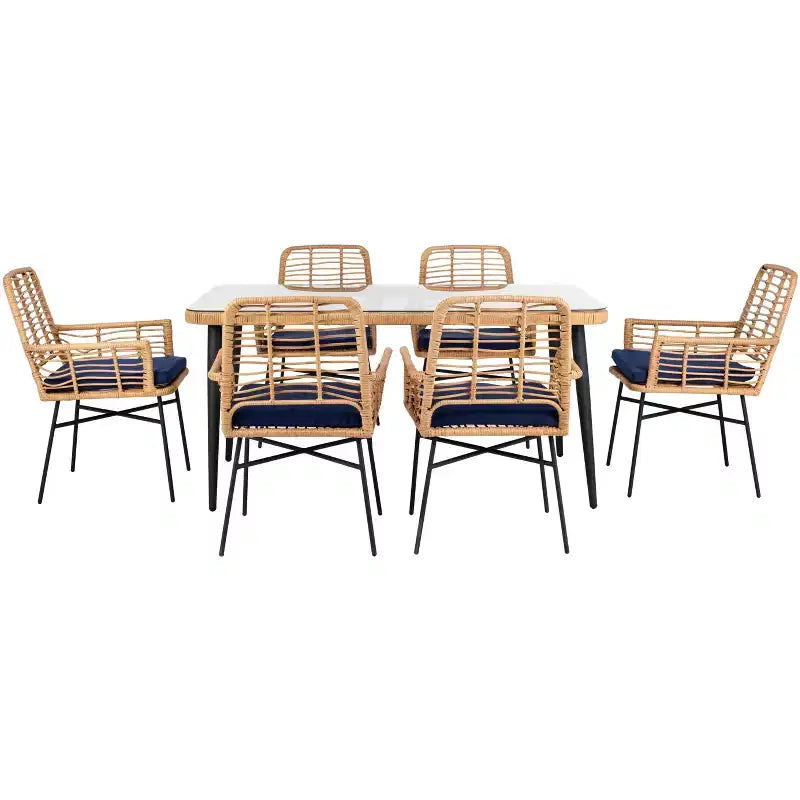 Ensemble repas 7 pièces Beson - Intérieur/Extérieur - PAT9010 - Safavieh