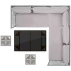 Ensemble de salle à manger extérieur Romlin - Intérieur/extérieur - PAT7528 - Safavieh
