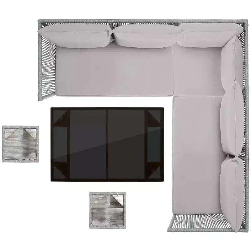 Ensemble de salle à manger extérieur Romlin - Intérieur/extérieur - PAT7528 - Safavieh
