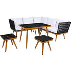 Ensemble de salle à manger extérieur Romlin - Intérieur/extérieur - PAT7528 - Safavieh