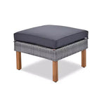 Whisen 9-Piece Weather-Resistant Patio Rattan Furniture Sets & Outdoor Conversation Sectional Sofa Couch Set with Coffee Table and Cushions - Gray