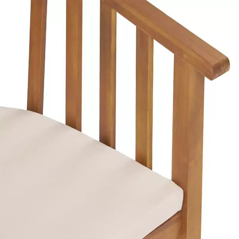 Christopher Knight Home Tamaron Outdoor Acacia Wood Expandable 7 Piece Dining Set with Cushion, Teak and Cream