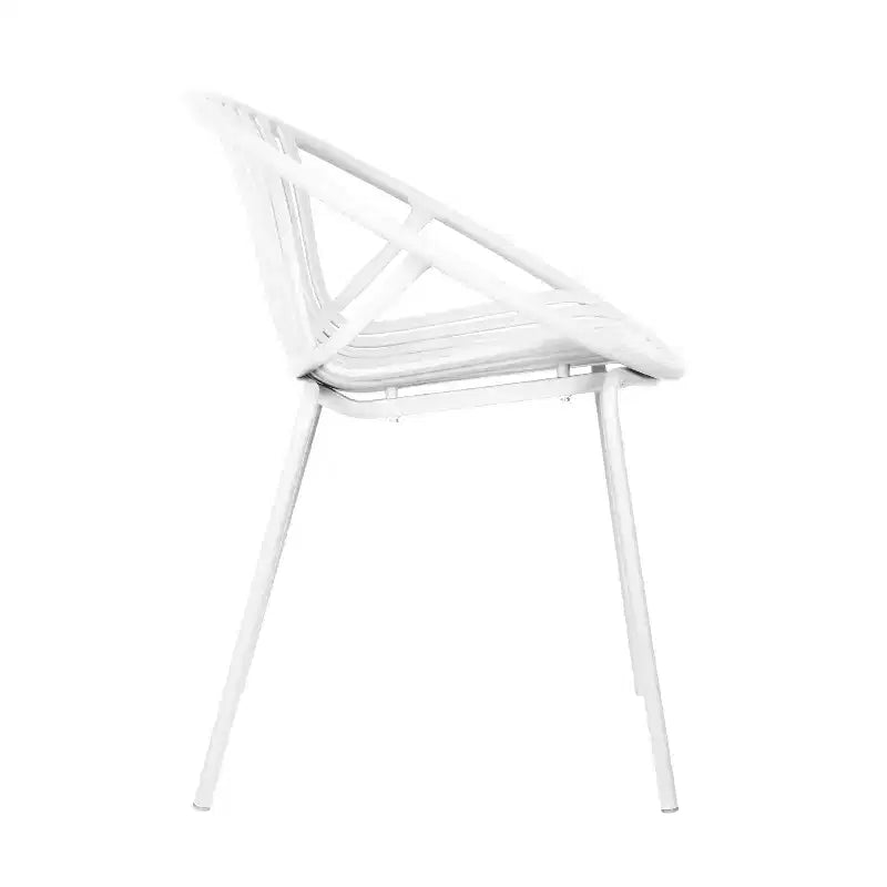 Christopher Knight Home Pablo Ensemble de salle à manger moderne d'extérieur 7 pièces avec chaises empilables