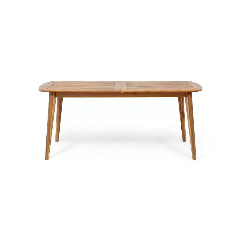 Christopher Knight Home Paco – Ensemble de salle à manger extérieur moderne extensible 7 pièces avec chaises empilables