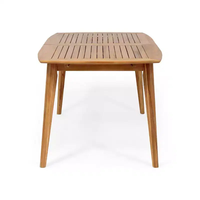 Christopher Knight Home Paco – Ensemble de salle à manger extérieur moderne extensible 7 pièces avec chaises empilables