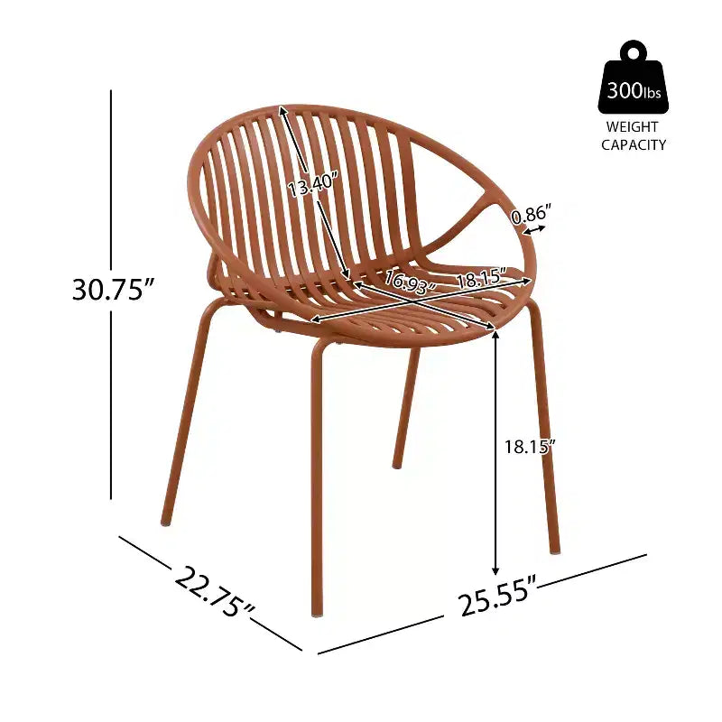 Christopher Knight Home Paddy 7 Pieces Outdoor Modern Metal and Polypropylene Dining Set with Stackable Chair