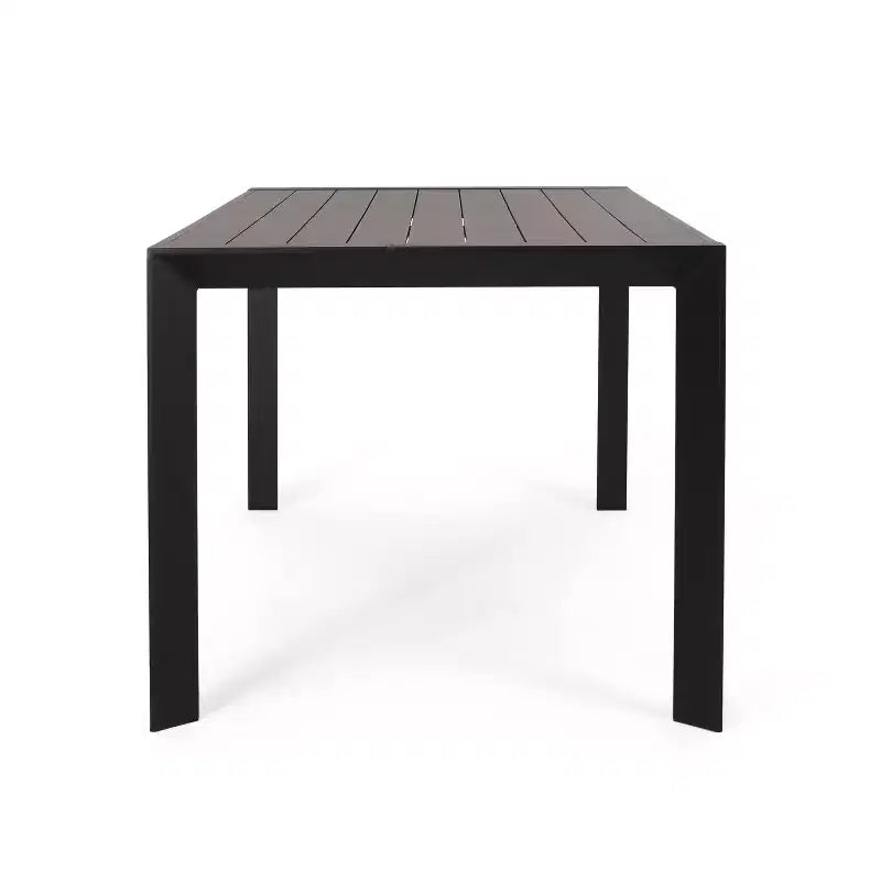 Christopher Knight Home Paddy 7 Pieces Outdoor Modern Metal and Polypropylene Dining Set with Stackable Chair