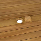 Christopher Knight Home Gaye Ensemble de bar extérieur 5 pièces en rotin et bois d'acacia