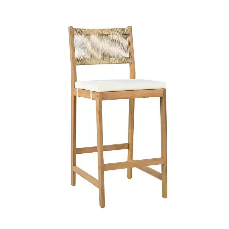 Christopher Knight Home Gaye Ensemble de bar extérieur 5 pièces en rotin et bois d'acacia