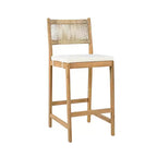 Christopher Knight Home Gaye Ensemble de bar extérieur 5 pièces en rotin et bois d'acacia