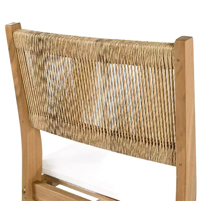 Christopher Knight Home Gaye Ensemble de bar extérieur 5 pièces en rotin et bois d'acacia