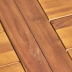 Christopher Knight Home Randy, ensemble de salle à manger d'extérieur 7 pièces en bois d'acacia et osier, avec coussins, teck/brun multiple