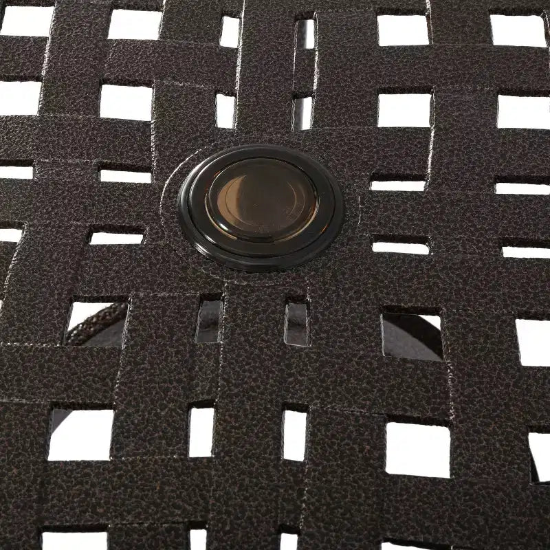 Christopher Knight Home Bogota Outdoor Cast Aluminum 5 Piece Dining Set with Umbrella Hole