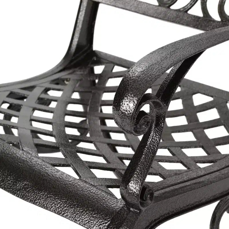 Christopher Knight Home Bogota Outdoor Cast Aluminum 5 Piece Dining Set with Umbrella Hole