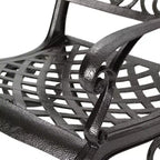 Christopher Knight Home Bogota Outdoor Cast Aluminum 5 Piece Dining Set with Umbrella Hole