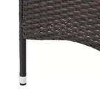GDFStudio Aloha Ensemble repas extensible 7 pièces en bois d'acacia et osier pour extérieur