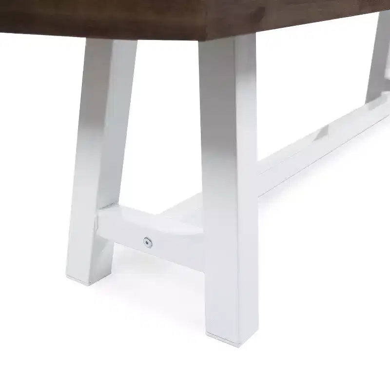 Ensemble de salle à manger GDFStudio Preston en bois d'acacia et osier, 6 pièces