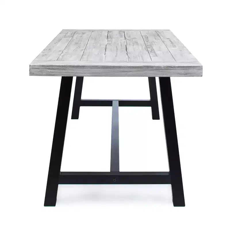 Ensemble de salle à manger GDFStudio Preston en bois d'acacia et osier, 6 pièces