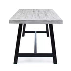 Ensemble de salle à manger GDFStudio Preston en bois d'acacia et osier, 6 pièces