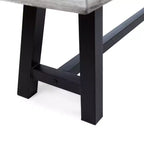 Ensemble de salle à manger GDFStudio Preston en bois d'acacia et osier, 6 pièces