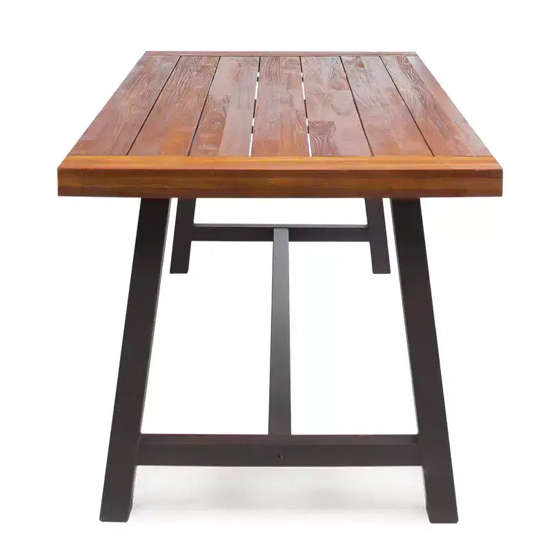 Ensemble de salle à manger GDFStudio Preston en bois d'acacia et osier, 6 pièces