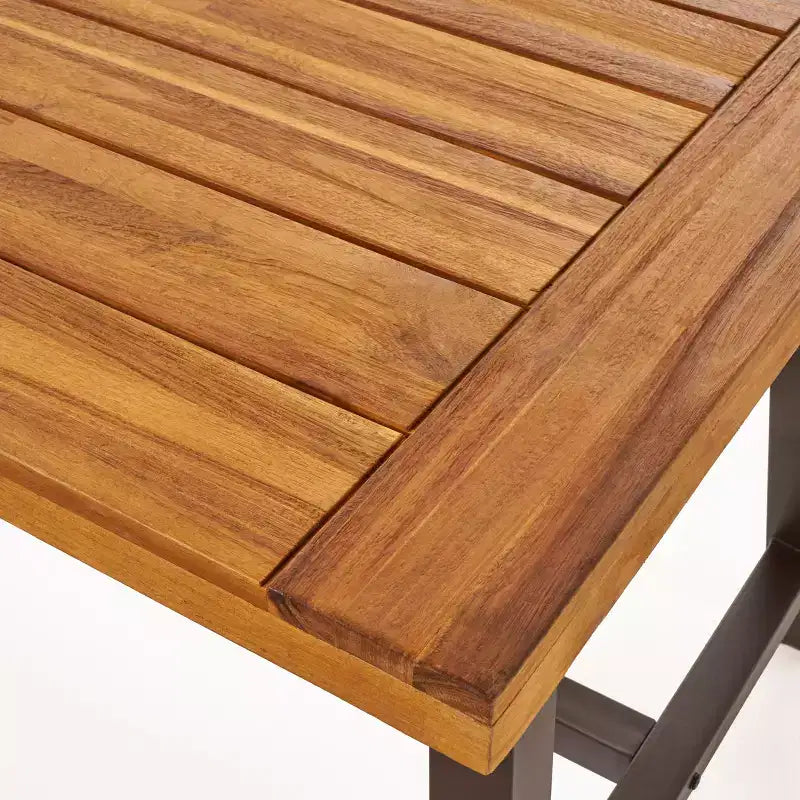 Ensemble de salle à manger GDFStudio Preston en bois d'acacia et osier, 6 pièces